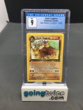 CGC Graded 2000 Pokemon Team Rocket 1st Edition #23 DARK DUGTRIO Rare Trading Card - MINT 9