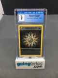 CGC Graded 2000 Pokemon Team Rocket 1st Edition #80 RAINBOW ENERGY Rare Trading Card - MINT 9