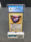 CGC Graded 2000 Pokemon Team Rocket 1st Edition #48 PORYGON Trading Card - MINT 9