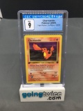 CGC Graded 2000 Pokemon Team Rocket 1st Edition #50 CHARMANDER Trading Card - MINT 9