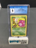 CGC Graded 2000 Pokemon Team Rocket 1st Edition #58 KOFFING Trading Card - MINT 9