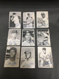 9 Card Lot of 1969 Topps Deckle Edge Vintage Baseball Cards from Collection