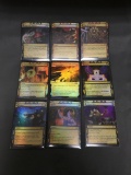 9 Card Lot of Magic the Gathering STRIXHAVEN Foil Etched Trading Cards