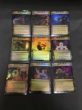 9 Card Lot of Magic the Gathering STRIXHAVEN Foil Etched Trading Cards