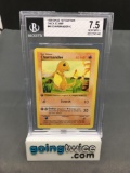 BGS Graded 1999 Pokemon Base Set 1st Edition Thick Stamp #46 CHARMANDER Trading Card - NM+ 7.5