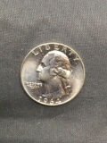 1964 United States Washington Silver Quarter - 90% Silver Coin from Estate
