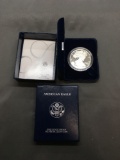2004 United States 1 Ounce .999 Fine Silver American Eagle Silver PROOF Bullion Round Coin in