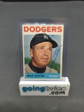 Hand Signed 1964 Topps #101 WALT ALSTON Dodgers AUTOGRAPHED Vintage Baseball Card