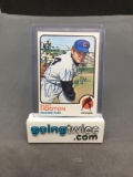 Hand Signed BURT HOOTON Chicago Cubs Autographed 1973 Topps Vintage Baseball Card