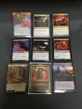 9 Card Lot of Magic the Gathering GOLD SYMBOL RARE CARDS From Collection