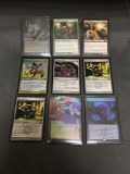 9 Card Lot of Magic the Gathering GOLD SYMBOL RARE CARDS From Collection