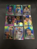 9 Card Lot of Mixed Sports Card PRIZMS and REFRACTORS with Stars and Rookies from Collection