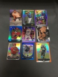 9 Card Lot of Mixed Sports Card PRIZMS and REFRACTORS with Stars and Rookies from Collection