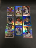 9 Card Lot of Mixed Sports Card PRIZMS and REFRACTORS with Stars and Rookies from Collection