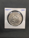 1926 Mexico 1 Peso Silver Foreign World Coin - 72% Silver Coin - .3856 Ounces Actual Silver Weight