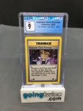 CGC Graded 2000 Pokemon Team Rocket 1st Edition #76 IMPOSTER OAK'S REVENGE Trading Card - MINT 9