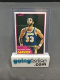 1981-82 Topps #20 KAREEM ABDUL-JABBAR Lakers Vintage Basketball Card