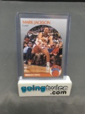1990-91 Hoops #205 MARK JACKSON Knicks MENENDEZ BROTHERS in Background Basketball Card