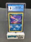 CGC Graded 2000 Pokemon Team Rocket 1st Edition #37 DARK GOLDUCK Trading Card - MINT 9