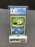 CGC Graded 2000 Pokemon Team Rocket 1st Edition #46 DARK WARTORTLE Trading Card - MINT 9