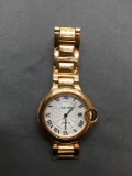 Gold Toned CARTIER Ballon Bleu de Cartier Quartz Women's Watch