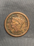 1847 United States Large Cent Coin from Estate Collection