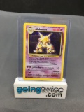 1999 Pokemon Base Set Unlimited #1 ALAKAZAM Holofoil Rare Trading Card