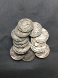 14 Count Lot of 1937 Buffalo Nickles From Estate