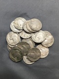 21 Count Lot Of Buffalo Nickles From Estate Various Dates