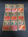 9 Card Lot of Reverse Holofoil Burning Shadows #18 CHARMANDER Trading Cards