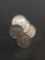 5 Count Lot of United States Roosevelt Dimes - 90% Silver Coins From Estate