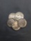 5 Count Lot of United States Buffalo Nickels Full Date - 90% Silver Coins from Estate