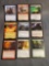 9 Card Lot of Magic the Gathering GOLD SYMBOL Rares and Foil Trading Cards from Binder Collection
