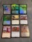 9 Card Lot of Magic the Gathering GOLD SYMBOL Rares and Foil Trading Cards from Binder Collection