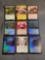 9 Card Lot of Magic the Gathering GOLD SYMBOL Rares and Foil Trading Cards from Binder Collection