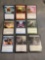 9 Card Lot of Magic the Gathering GOLD SYMBOL Rares and Foil Trading Cards from Binder Collection