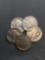 5 Count Lot of United States Buffalo Nickels Full Date - 90% Silver Coins from Estate