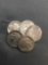 5 Count Lot of United States Buffalo Nickels Full Date - 90% Silver Coins from Estate