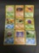 9 Card Lot of Vintage Pokemon 1ST EDITION Trading Cards from Recent Collection Find!