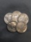 5 Count Lot of United States Buffalo Nickels Full Date - 90% Silver Coins from Estate