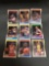 9 Card Lot of 1988-89 Fleer Basketball Cards Vintage from Huge Collection