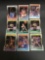 9 Card Lot of 1988-89 Fleer Basketball Cards Vintage from Huge Collection