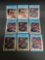 9 Card Lot of 1988-89 Fleer Stickers Basketball Cards Vintage from Huge Collection