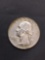 1954-S United States Washington Silver Quarter -90% Silver Coin from Estate