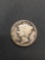 1916 United States Mercury Silver Dime - 90% Silver Coin from Estate