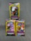 3 Count Lot of Factory Sealed Pokemon UNIFIED MINDS 3 Card Booster Packs from Retail Box
