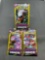 3 Count Lot of Factory Sealed Pokemon UNIFIED MINDS 3 Card Booster Packs from Retail Box