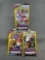 3 Count Lot of Factory Sealed Pokemon UNIFIED MINDS 3 Card Booster Packs from Retail Box