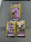 3 Count Lot of Factory Sealed Pokemon UNIFIED MINDS 3 Card Booster Packs from Retail Box