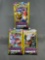 3 Count Lot of Factory Sealed Pokemon UNIFIED MINDS 3 Card Booster Packs from Retail Box